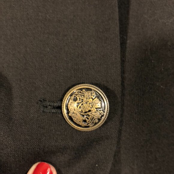 Talula / Artizia Vintage Black Cropped Fitted Button-front Blazer size 6 - Picture 8 of 8